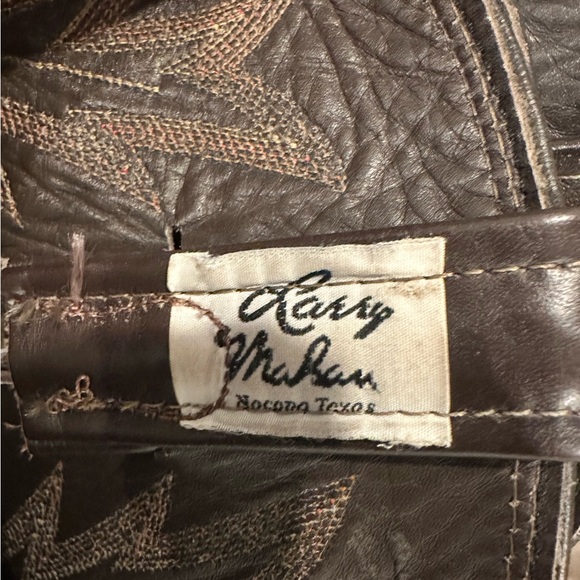 Larry Mahan Men’s Brown Genuine Cowboy Western Boots / Shoes Men's Size: 12D - Picture 9 of 13